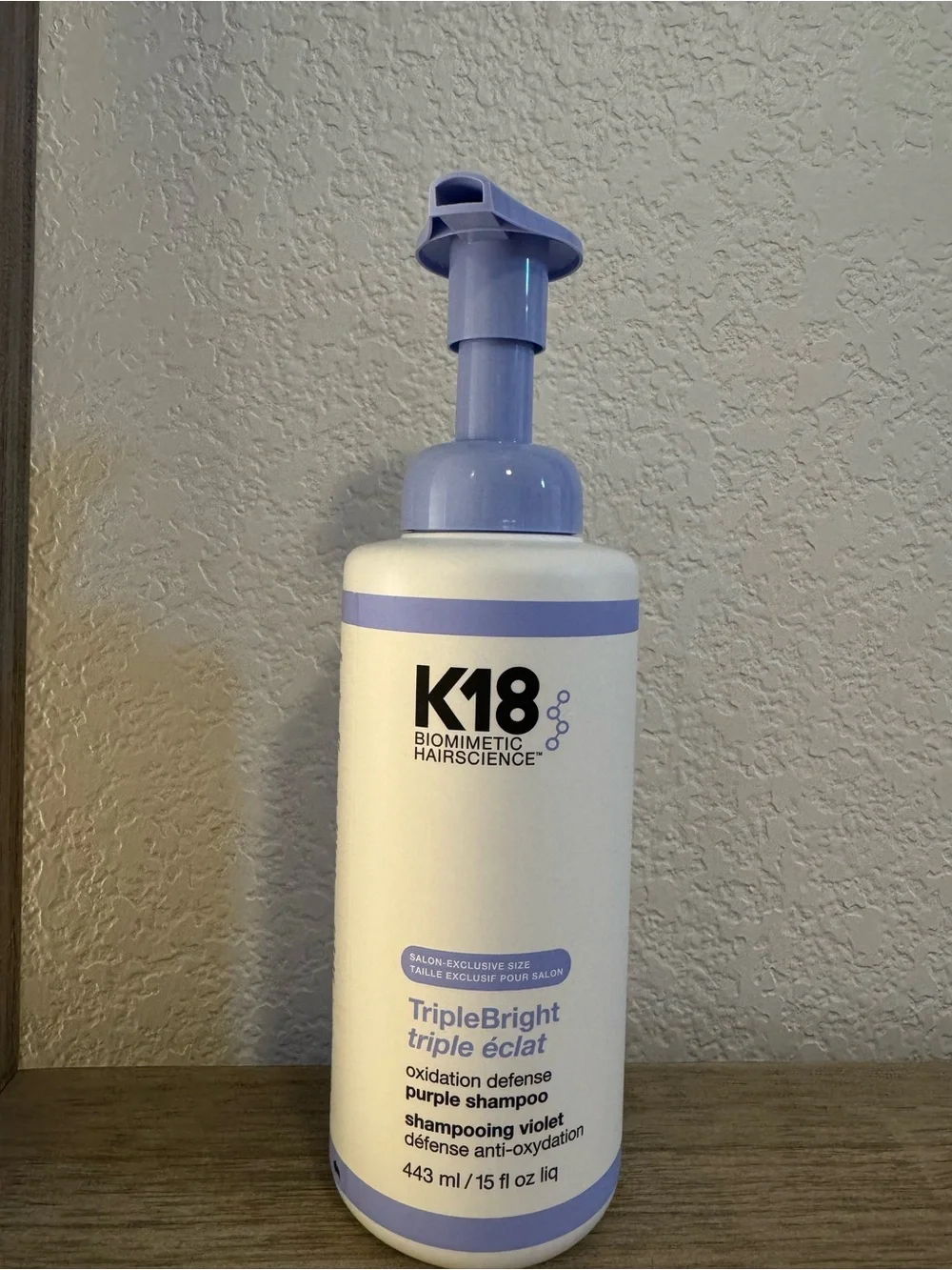 K18 TripleBright Oxidation Defense Purple Shampoo 15 oz